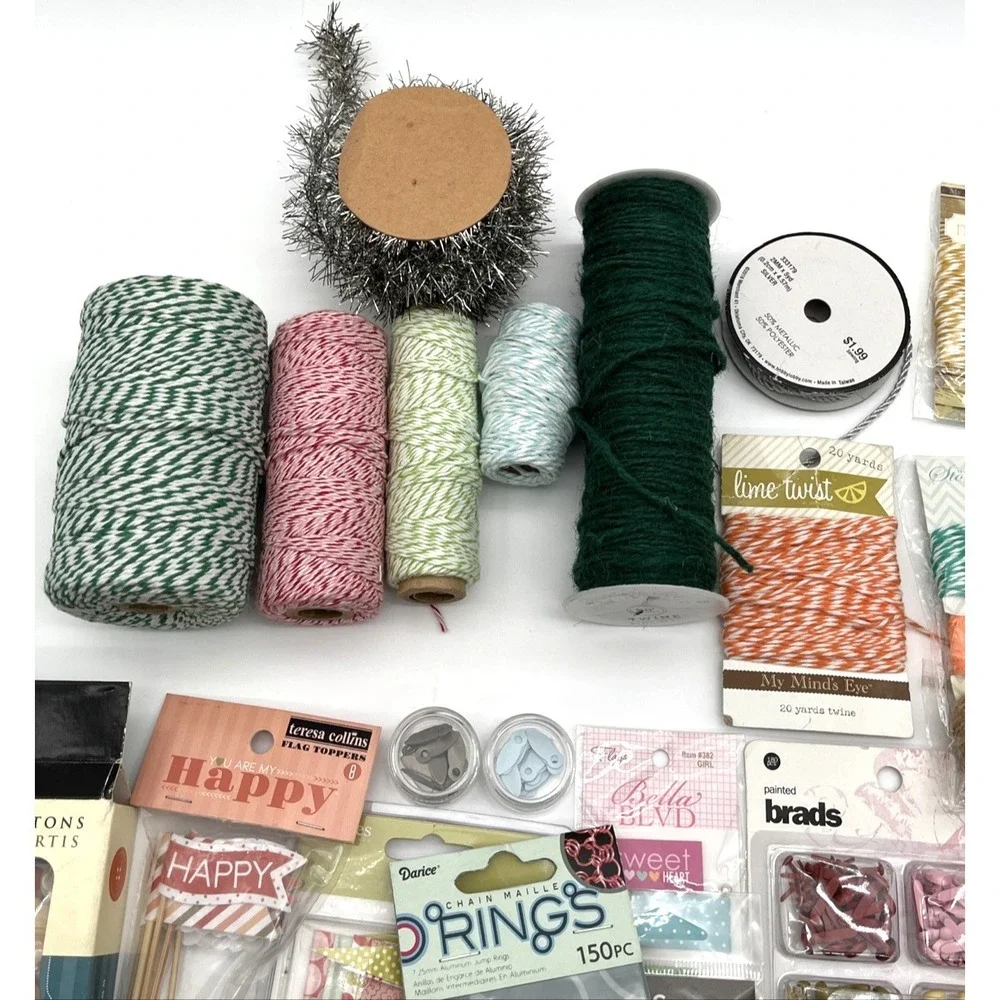 Large Mixed Scrapbooking Craft Supply Lot Fiskars Teresa Collins Pink Paislee